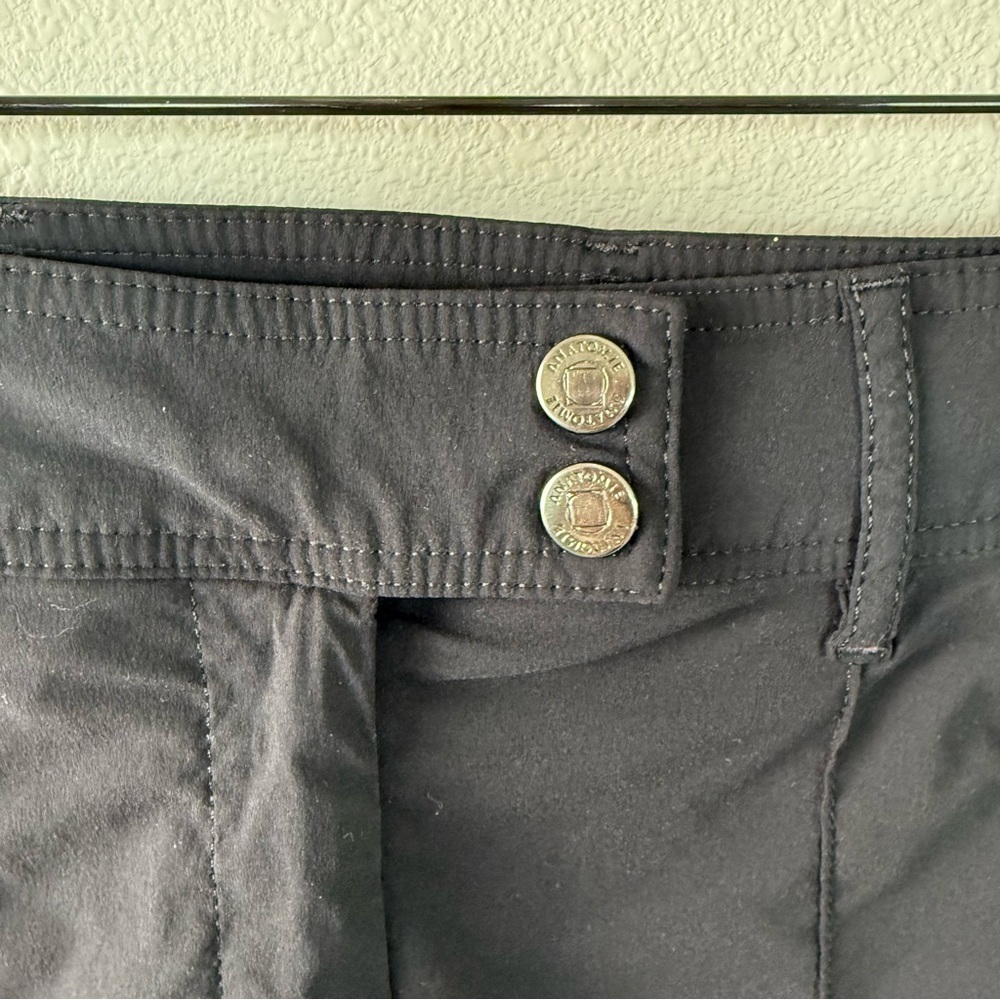 Anatomie Black Cropped Slim Zip-Detail Pants - Picture 8 of 15